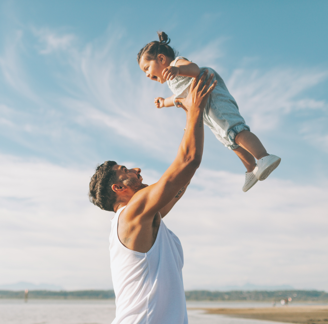 child and father